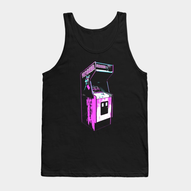 Frogger Retro Arcade Game Tank Top by C3D3sign